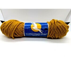 Vintage Jonathan Livingston Seagull Handicraft Yarn – Color 55 Brass 3 oz Skein